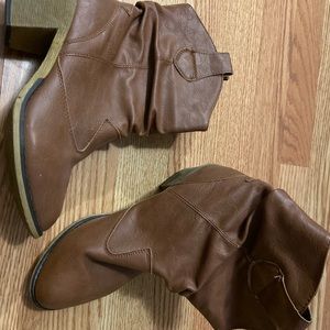 Brown booties